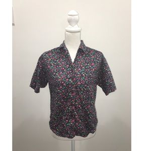Floral Print Button Up